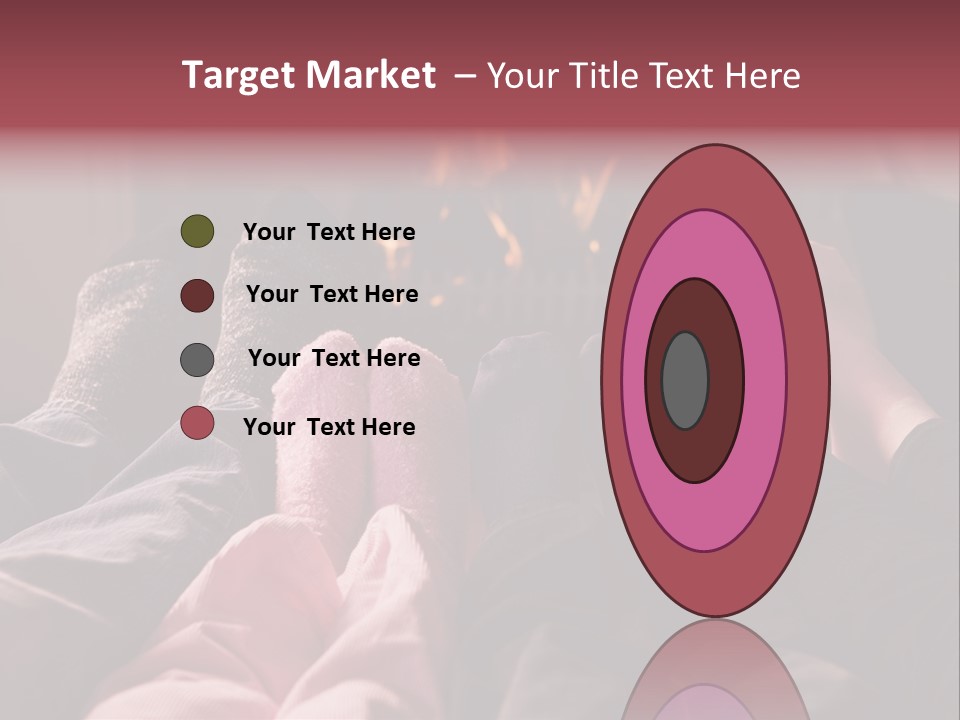 A Group Of People Laying In Front Of A Fire Place PowerPoint Template