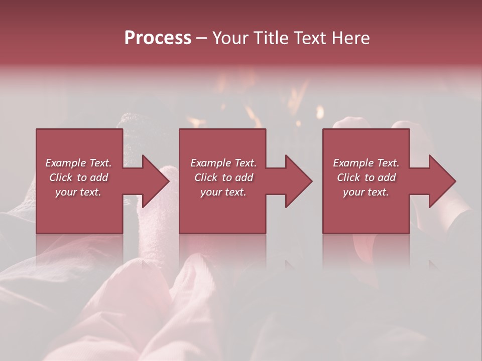 A Group Of People Laying In Front Of A Fire Place PowerPoint Template