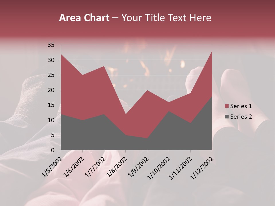A Group Of People Laying In Front Of A Fire Place PowerPoint Template