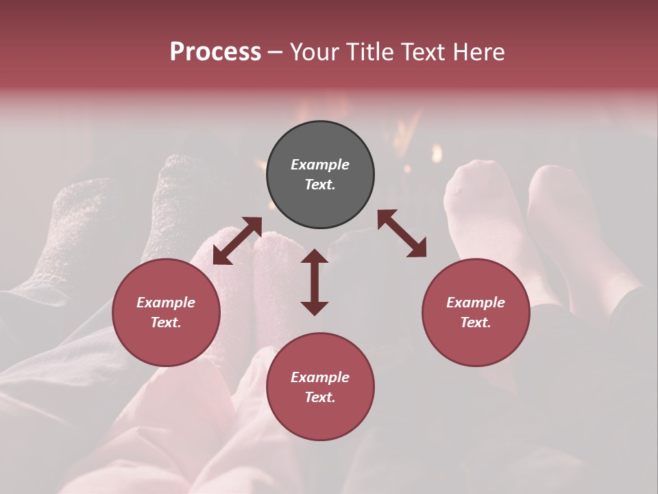 A Group Of People Laying In Front Of A Fire Place PowerPoint Template