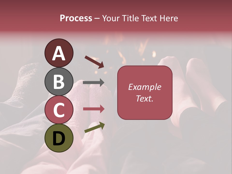 A Group Of People Laying In Front Of A Fire Place PowerPoint Template
