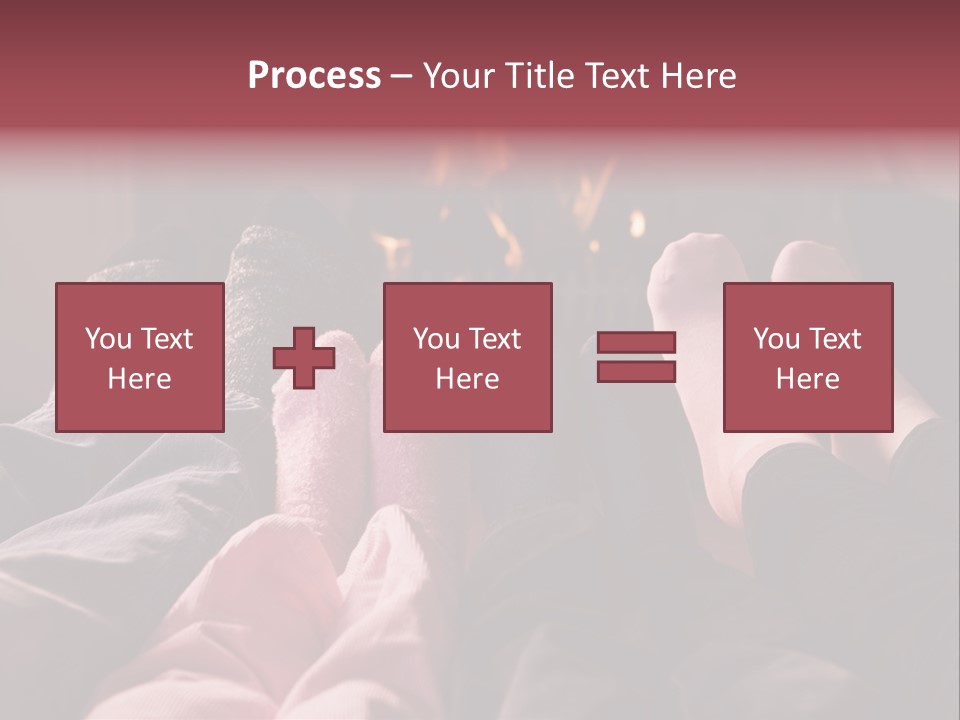 A Group Of People Laying In Front Of A Fire Place PowerPoint Template