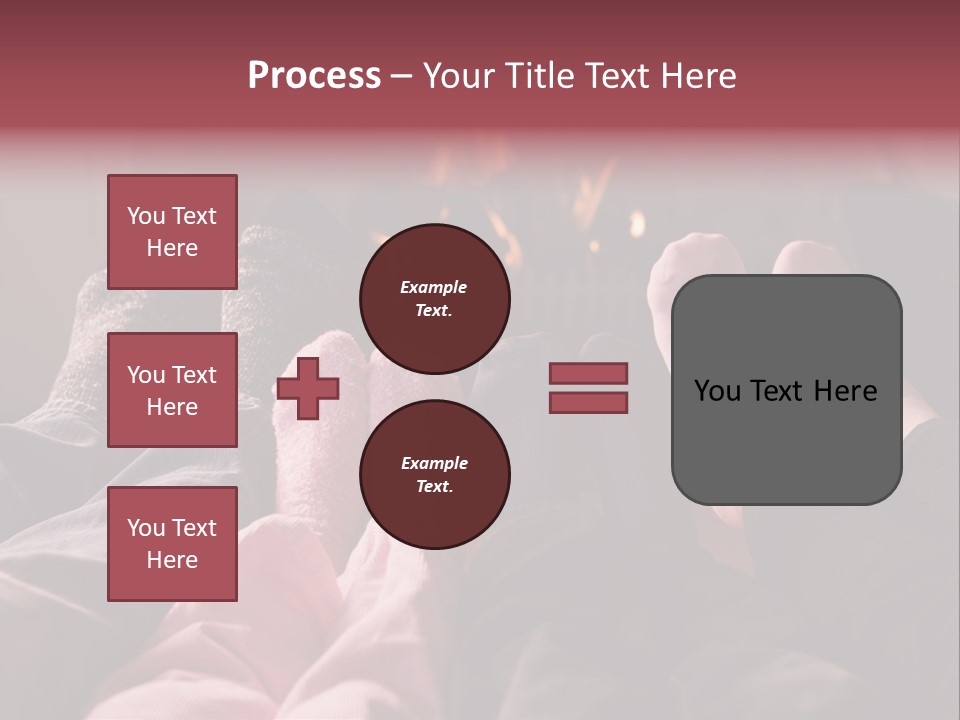 A Group Of People Laying In Front Of A Fire Place PowerPoint Template