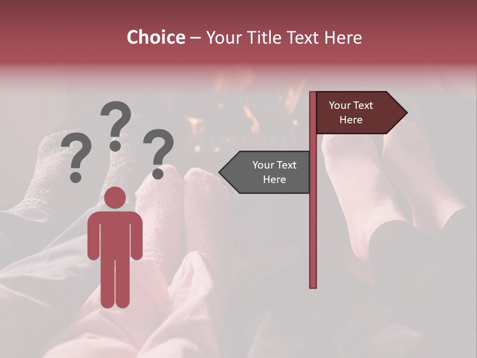 A Group Of People Laying In Front Of A Fire Place PowerPoint Template