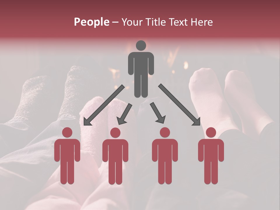 A Group Of People Laying In Front Of A Fire Place PowerPoint Template