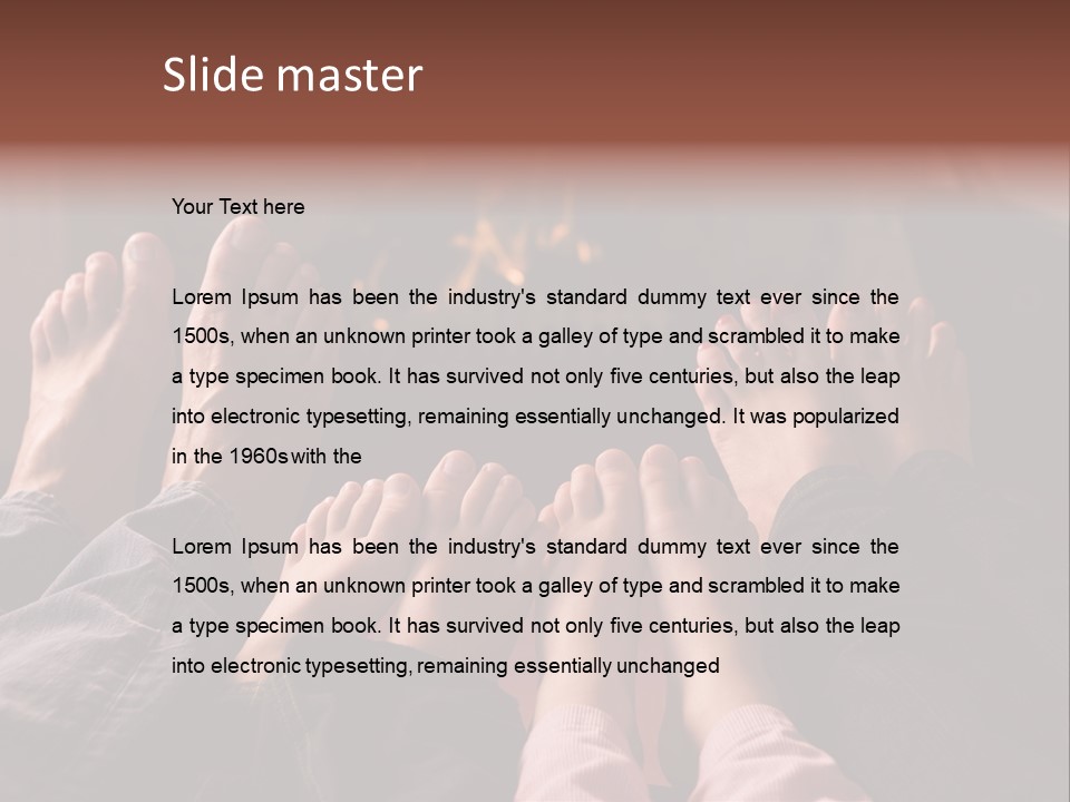 A Group Of People Sitting In Front Of A Fire Place PowerPoint Template