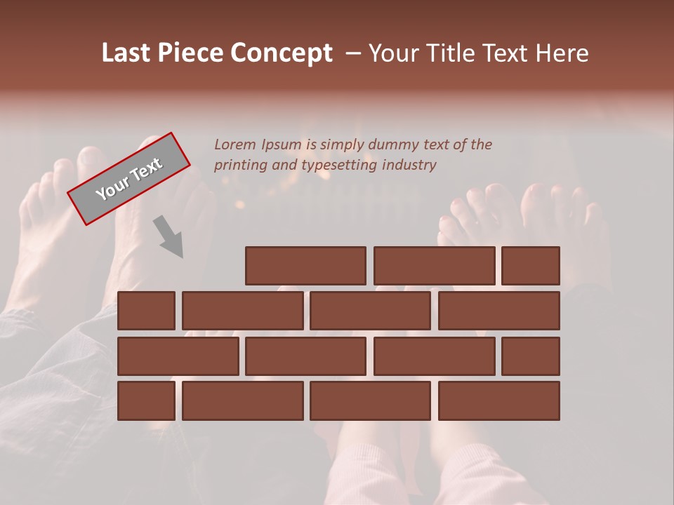 A Group Of People Sitting In Front Of A Fire Place PowerPoint Template