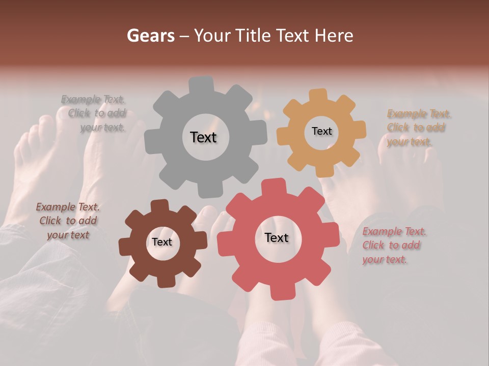 A Group Of People Sitting In Front Of A Fire Place PowerPoint Template