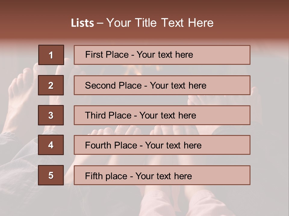 A Group Of People Sitting In Front Of A Fire Place PowerPoint Template