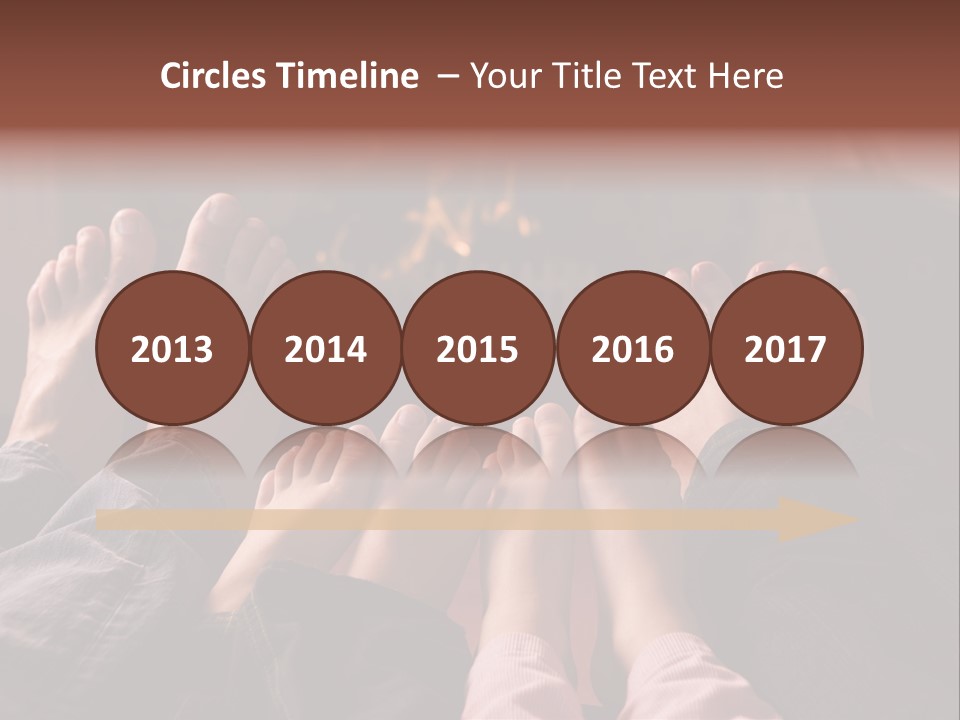 A Group Of People Sitting In Front Of A Fire Place PowerPoint Template