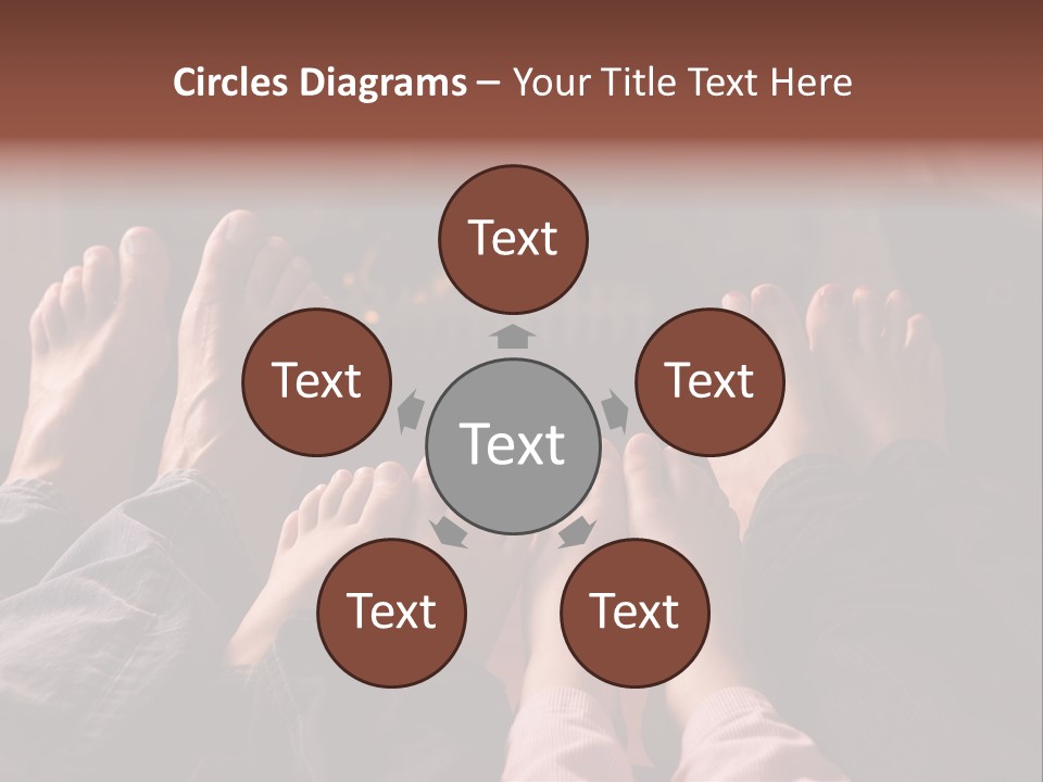 A Group Of People Sitting In Front Of A Fire Place PowerPoint Template