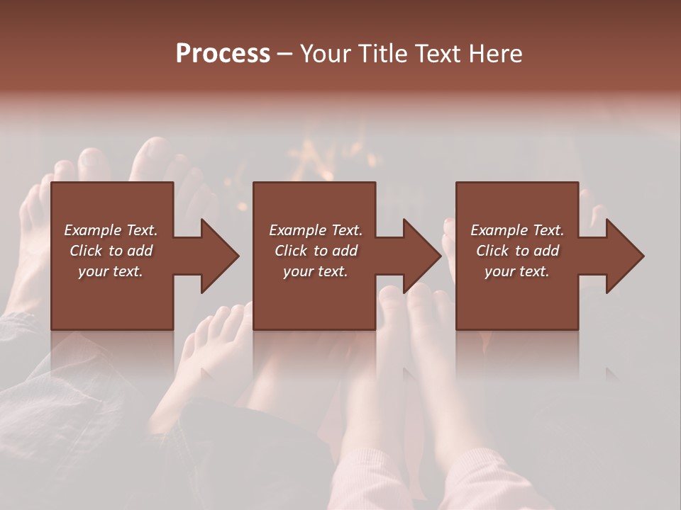 A Group Of People Sitting In Front Of A Fire Place PowerPoint Template