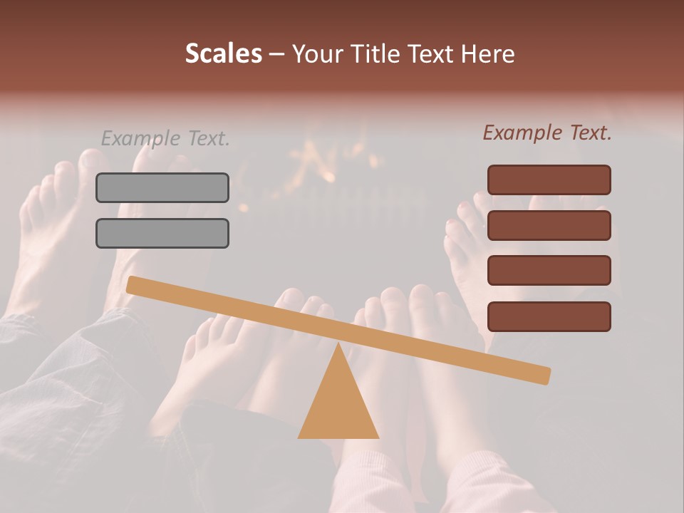 A Group Of People Sitting In Front Of A Fire Place PowerPoint Template