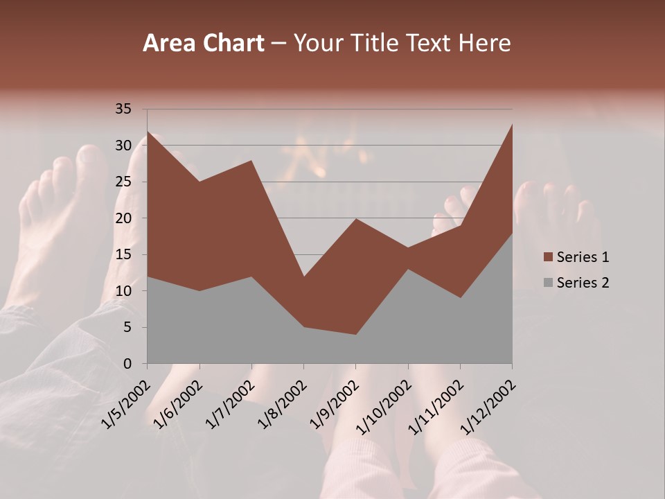 A Group Of People Sitting In Front Of A Fire Place PowerPoint Template