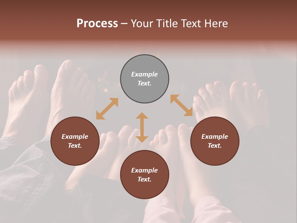 A Group Of People Sitting In Front Of A Fire Place PowerPoint Template