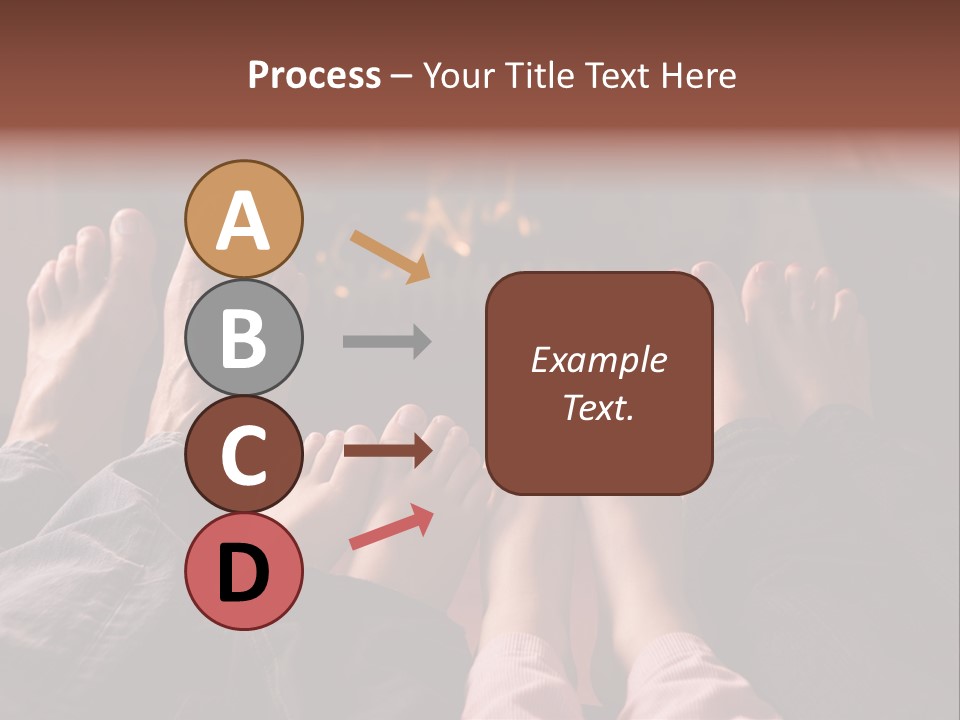 A Group Of People Sitting In Front Of A Fire Place PowerPoint Template