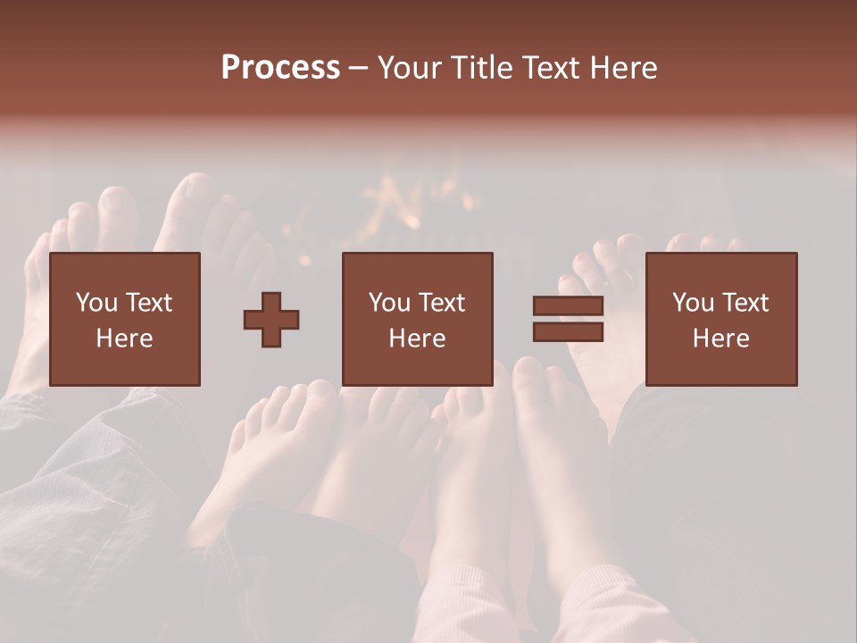 A Group Of People Sitting In Front Of A Fire Place PowerPoint Template