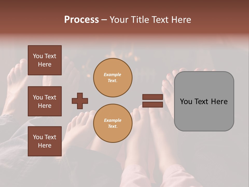 A Group Of People Sitting In Front Of A Fire Place PowerPoint Template