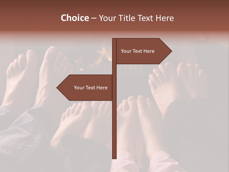 A Group Of People Sitting In Front Of A Fire Place PowerPoint Template