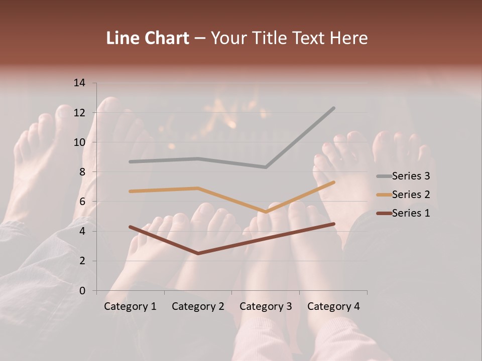 A Group Of People Sitting In Front Of A Fire Place PowerPoint Template