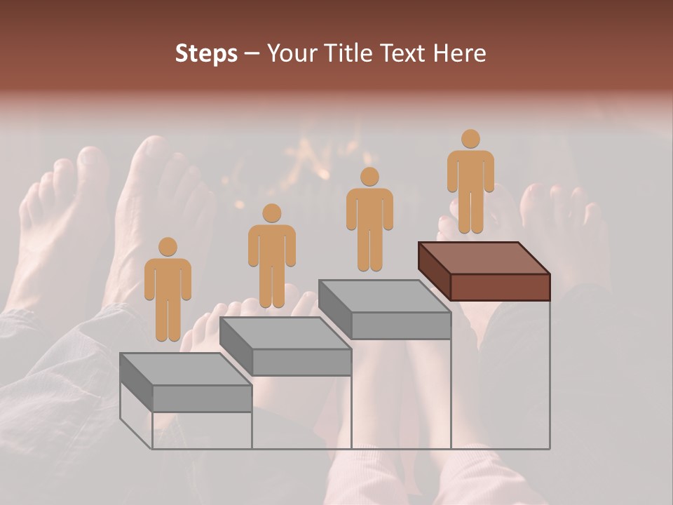 A Group Of People Sitting In Front Of A Fire Place PowerPoint Template