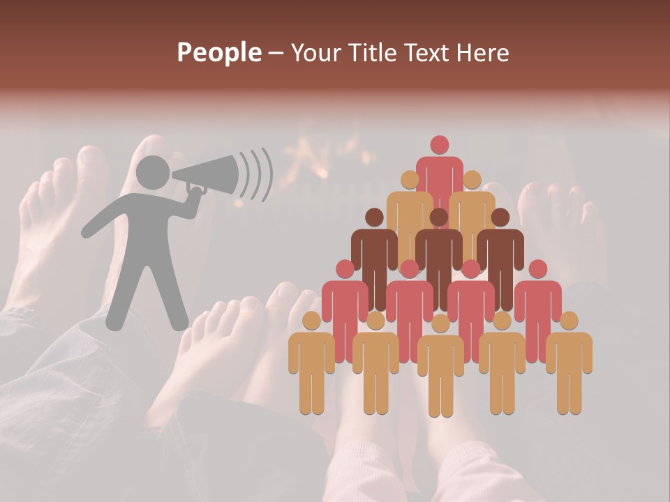 A Group Of People Sitting In Front Of A Fire Place PowerPoint Template