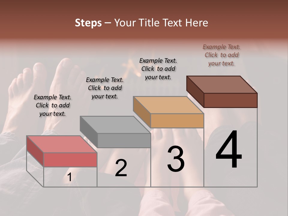 A Group Of People Sitting In Front Of A Fire Place PowerPoint Template