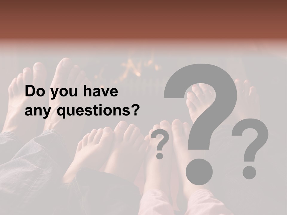 A Group Of People Sitting In Front Of A Fire Place PowerPoint Template