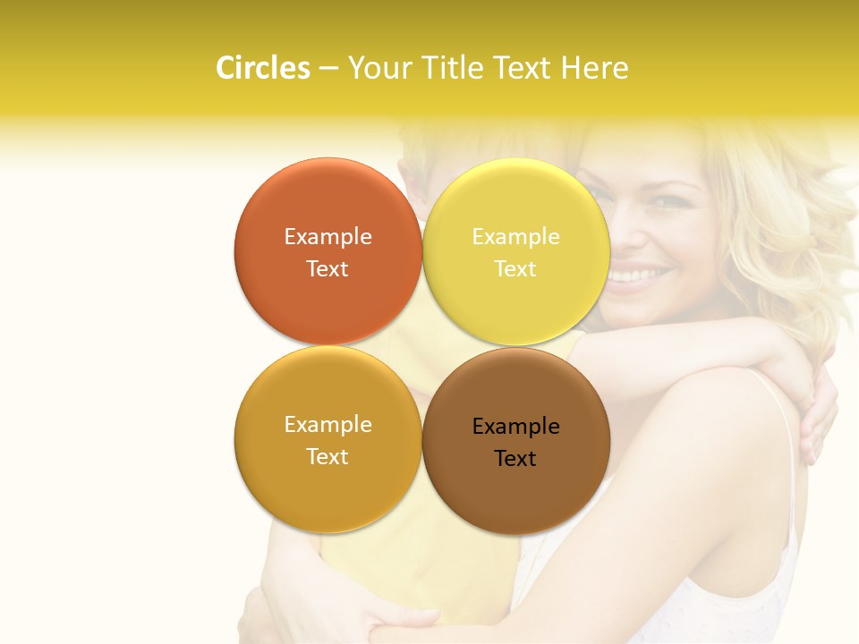 Mother Holding Son Outdoors Smiling PowerPoint Template