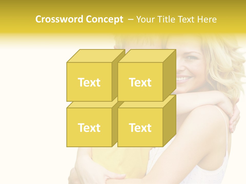 Mother Holding Son Outdoors Smiling PowerPoint Template