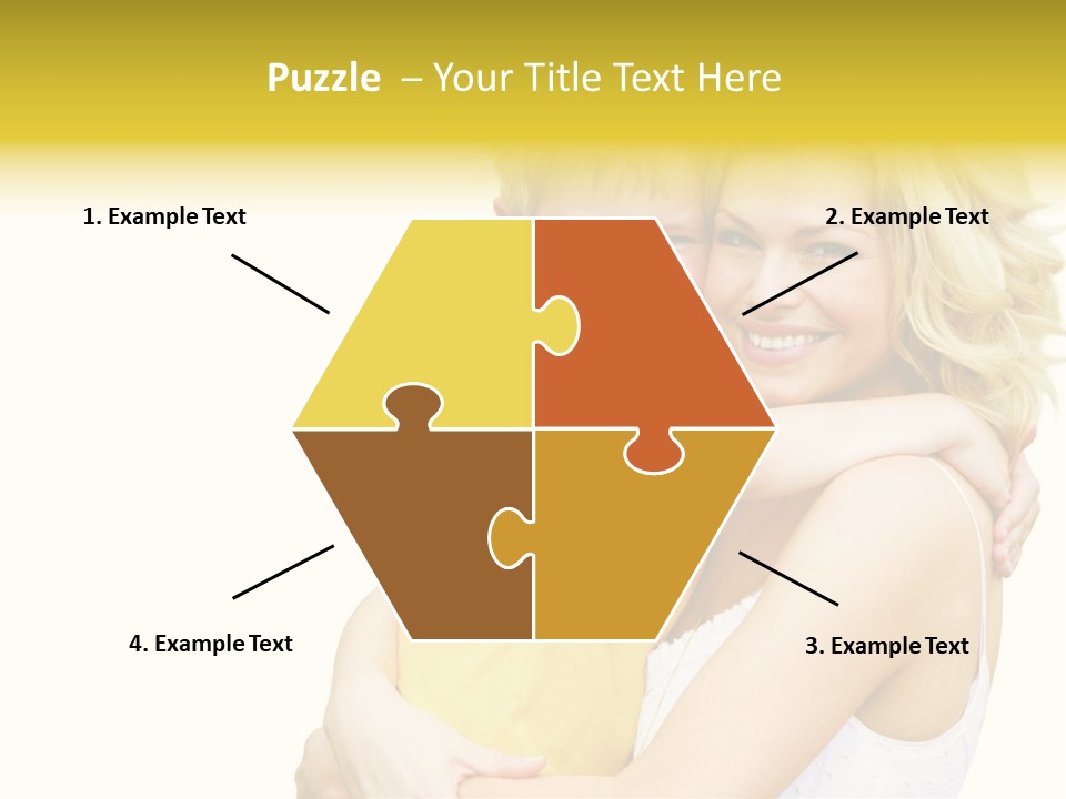 Mother Holding Son Outdoors Smiling PowerPoint Template