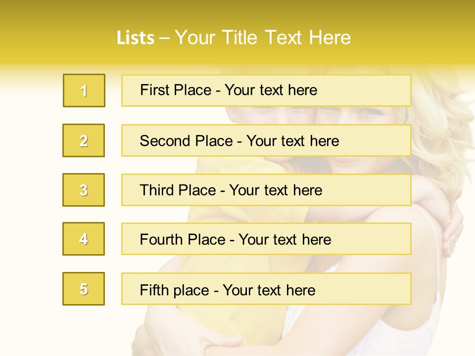 Mother Holding Son Outdoors Smiling PowerPoint Template