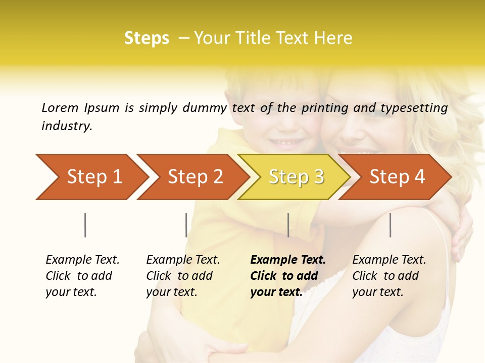 Mother Holding Son Outdoors Smiling PowerPoint Template