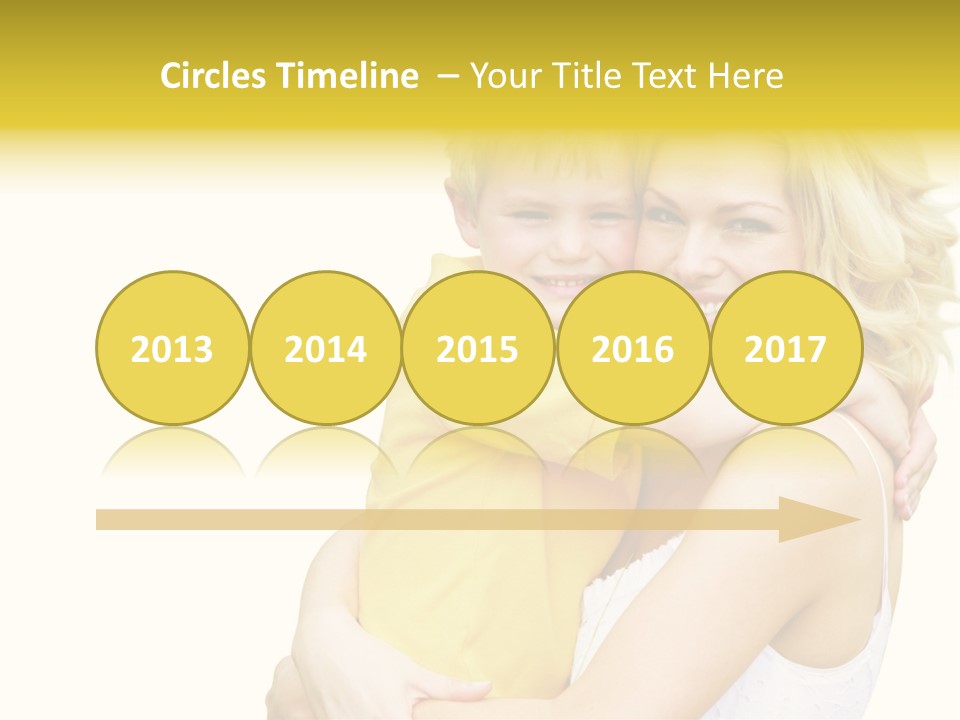 Mother Holding Son Outdoors Smiling PowerPoint Template