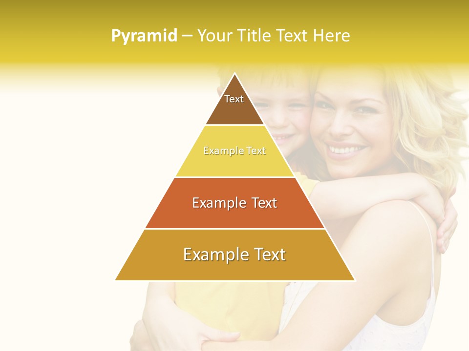 Mother Holding Son Outdoors Smiling PowerPoint Template