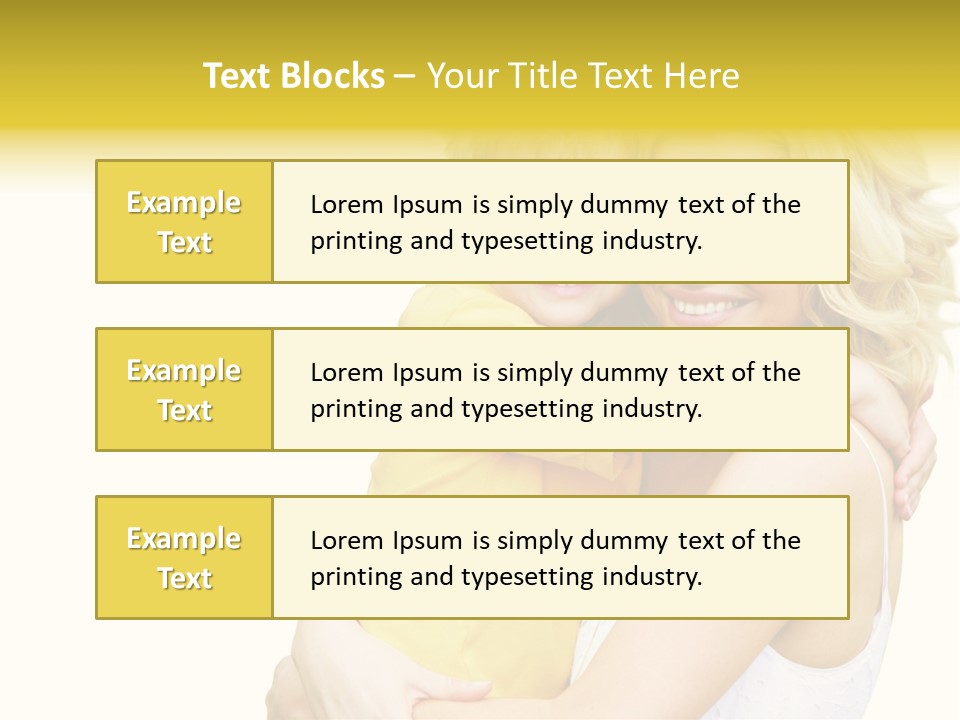 Mother Holding Son Outdoors Smiling PowerPoint Template