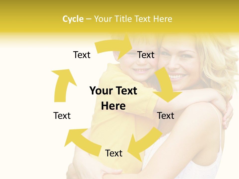 Mother Holding Son Outdoors Smiling PowerPoint Template