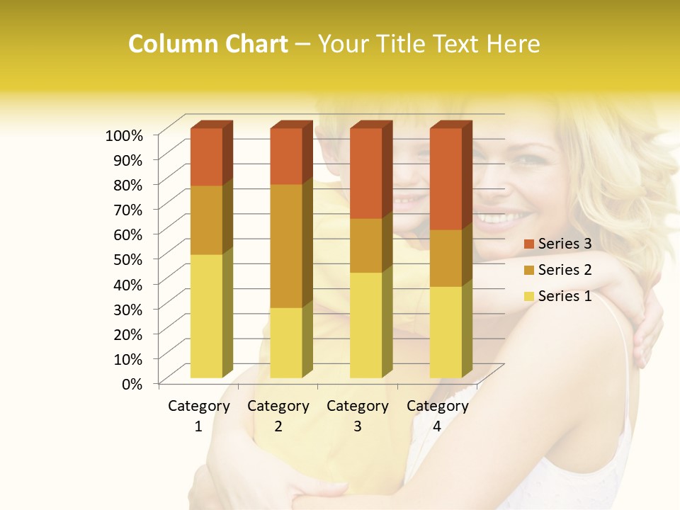 Mother Holding Son Outdoors Smiling PowerPoint Template