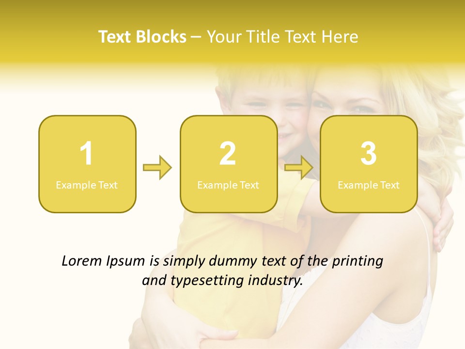 Mother Holding Son Outdoors Smiling PowerPoint Template
