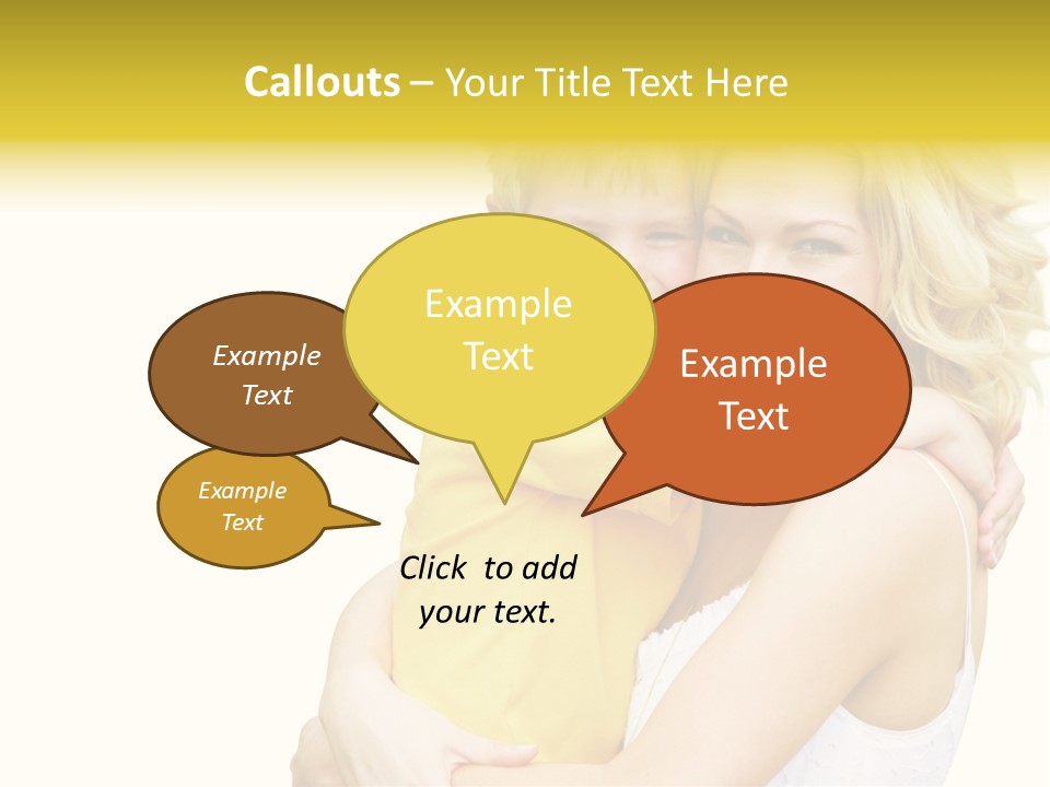 Mother Holding Son Outdoors Smiling PowerPoint Template