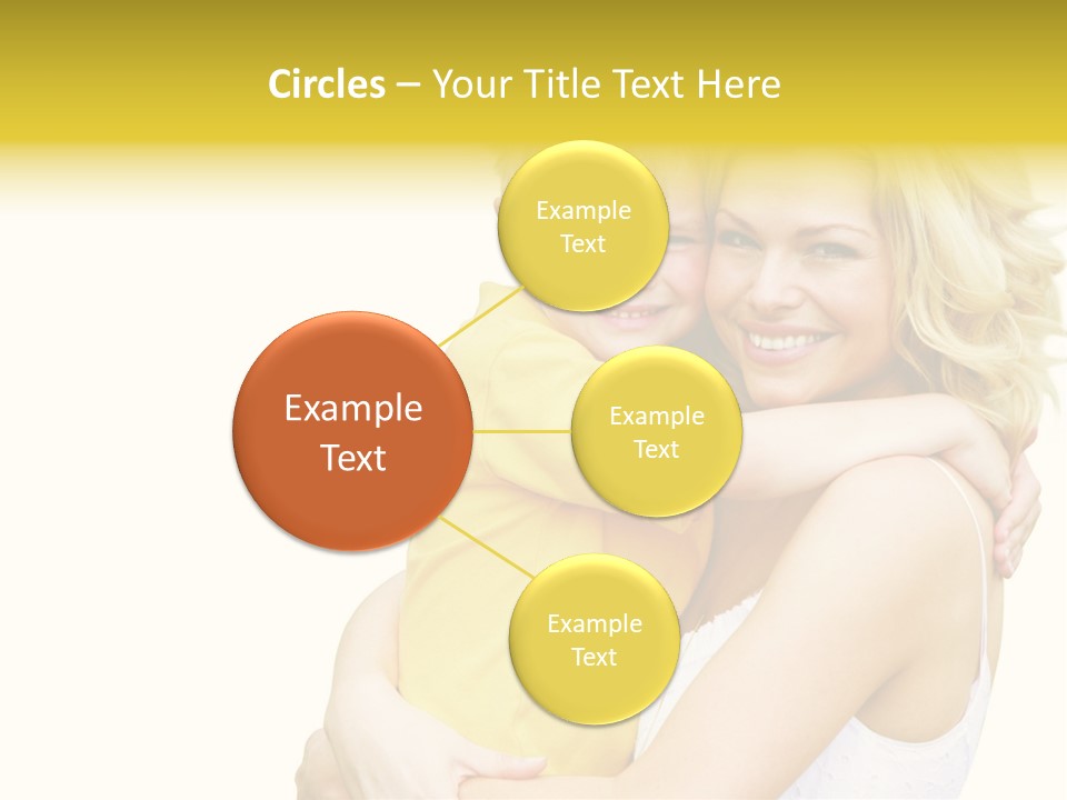 Mother Holding Son Outdoors Smiling PowerPoint Template