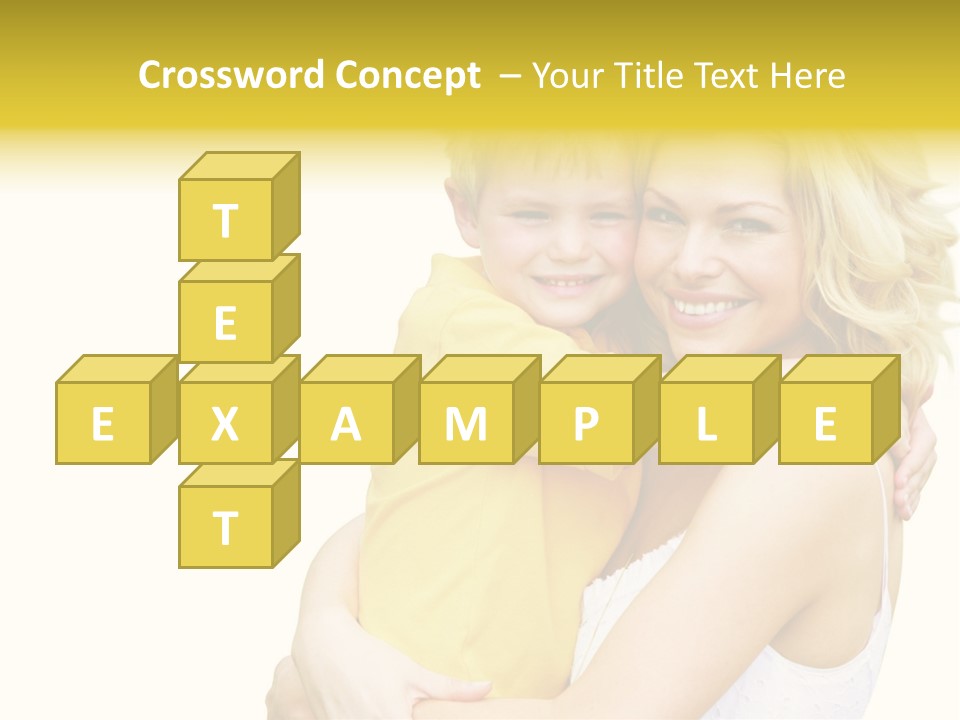 Mother Holding Son Outdoors Smiling PowerPoint Template