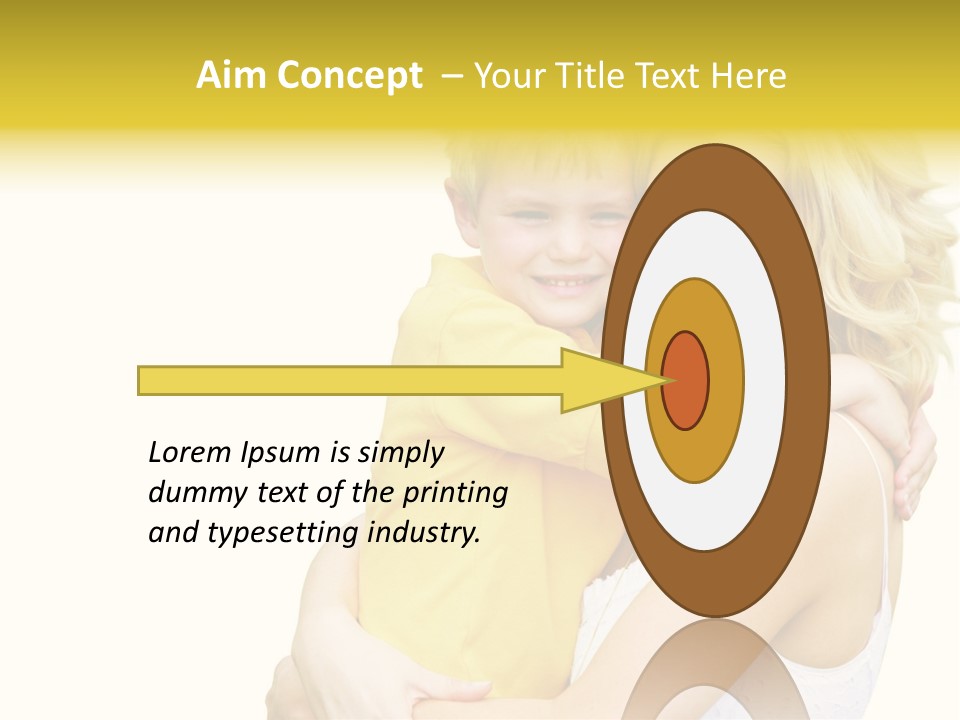 Mother Holding Son Outdoors Smiling PowerPoint Template