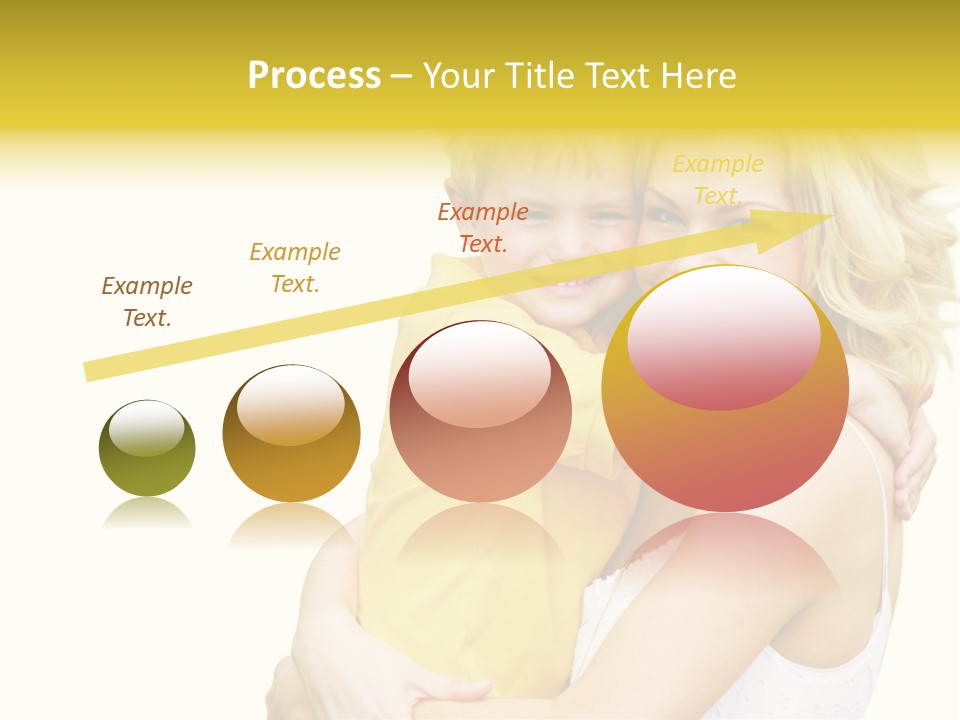 Mother Holding Son Outdoors Smiling PowerPoint Template