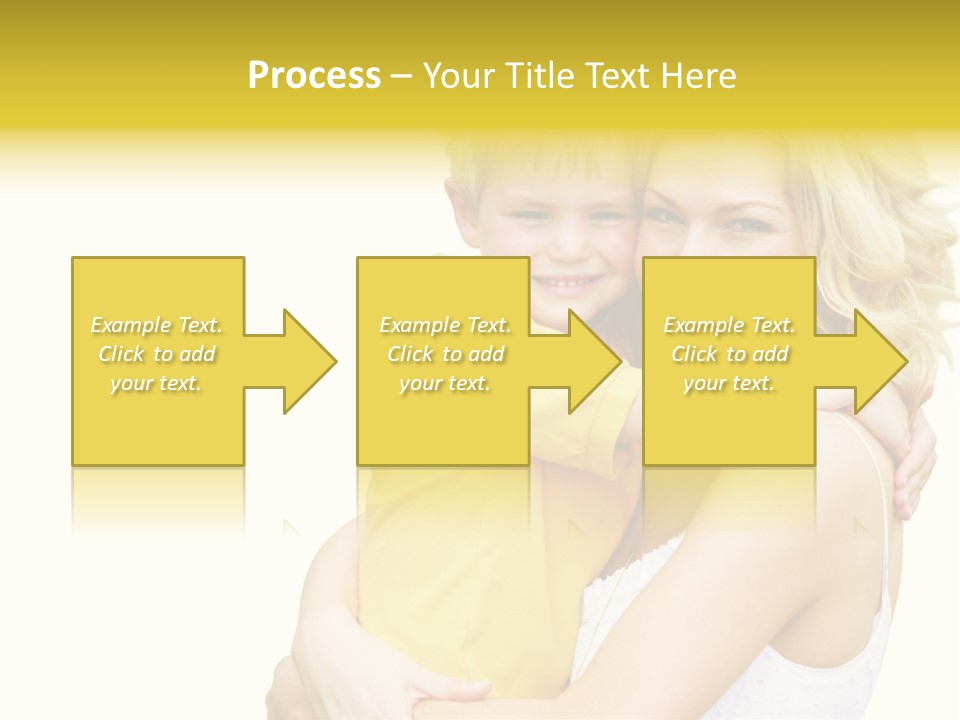 Mother Holding Son Outdoors Smiling PowerPoint Template