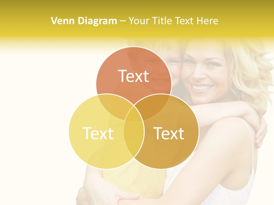 Mother Holding Son Outdoors Smiling PowerPoint Template