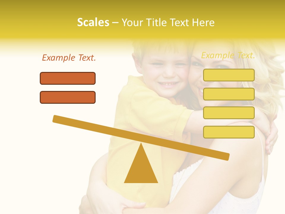 Mother Holding Son Outdoors Smiling PowerPoint Template