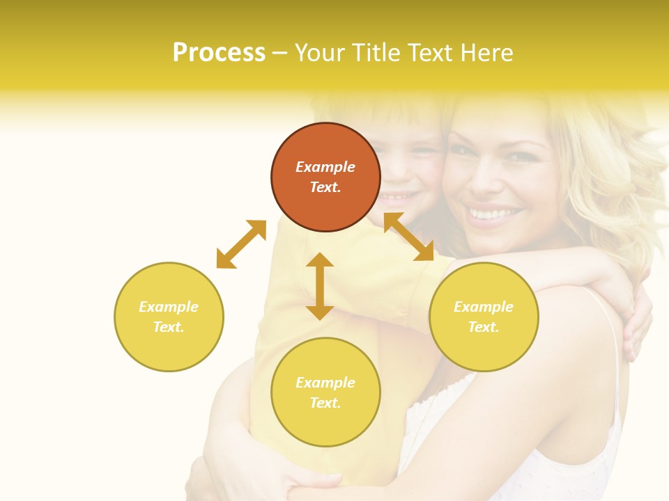 Mother Holding Son Outdoors Smiling PowerPoint Template
