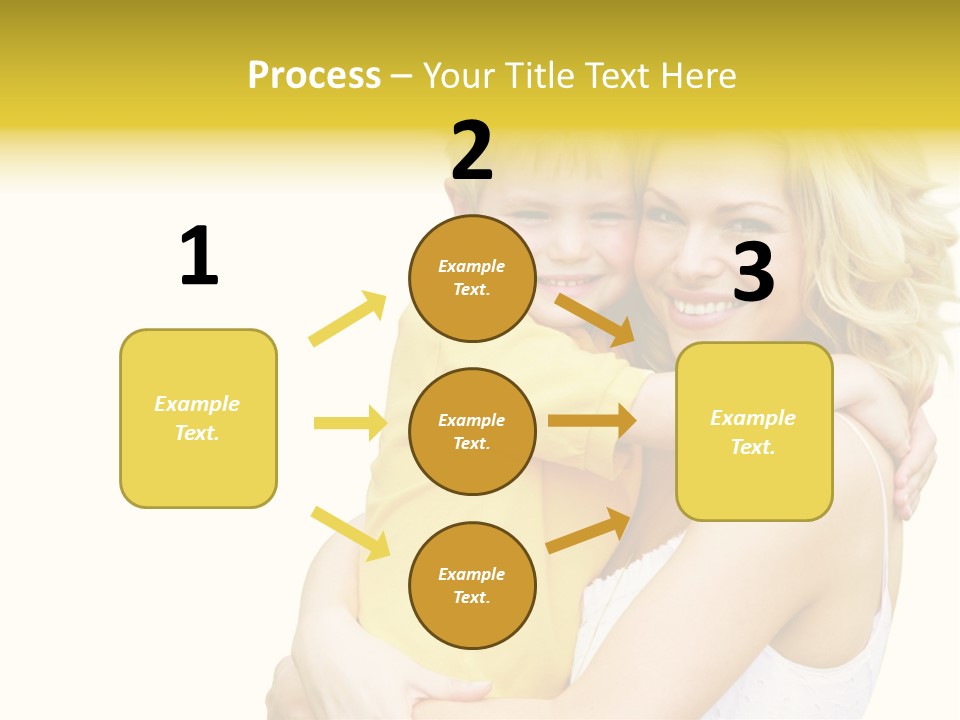 Mother Holding Son Outdoors Smiling PowerPoint Template