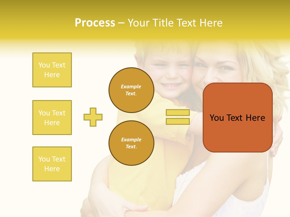 Mother Holding Son Outdoors Smiling PowerPoint Template